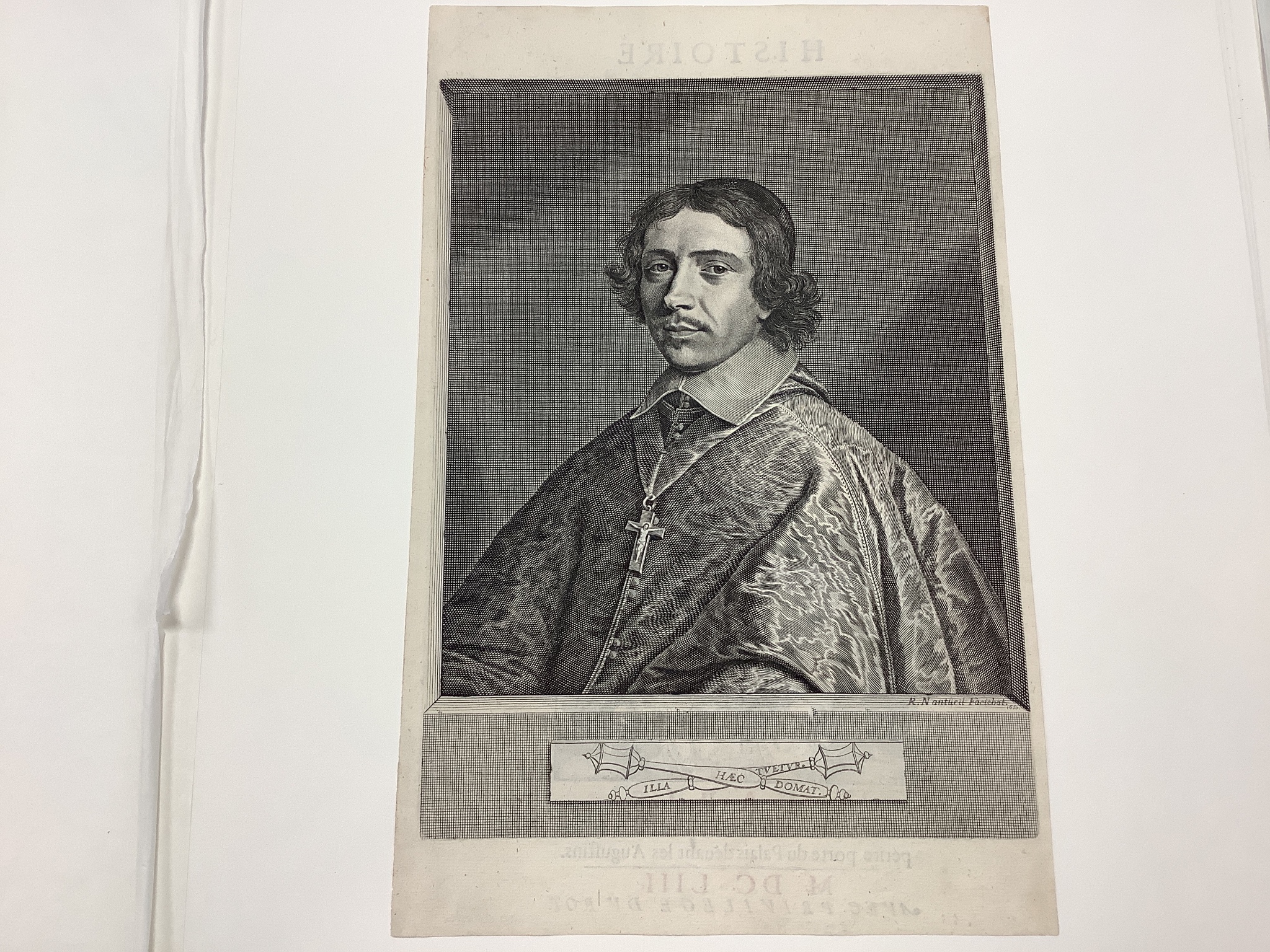 Robert Nanteuil, set of 8 engravings, portraits, 35 x 27cm, and three similar smaller engravings, all unframed.